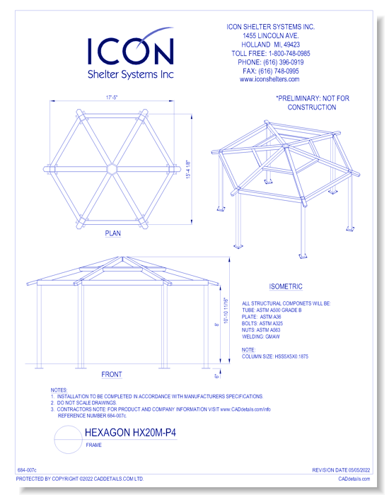 Hexagon HX20MCU-P4 - Frame