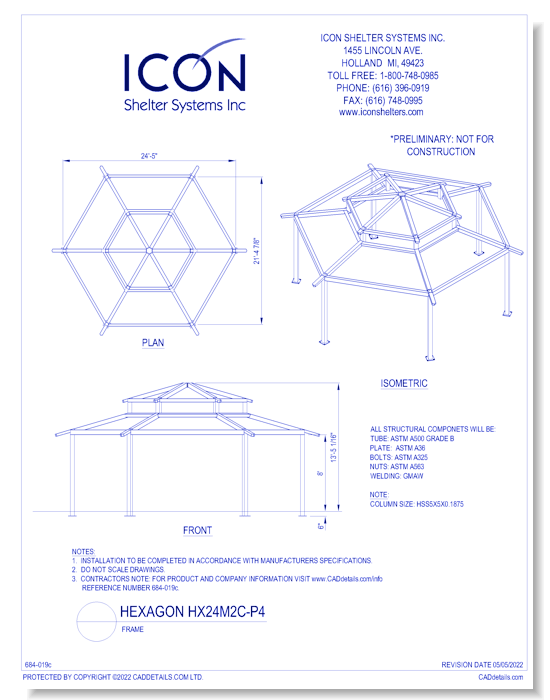 Hexagon HX28M2C-P4 - Frame
