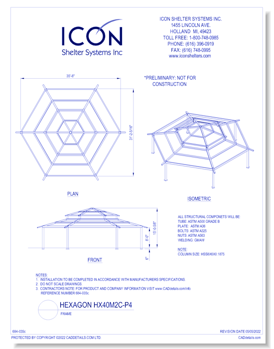 Hexagon HX40M2C-P4 - Frame