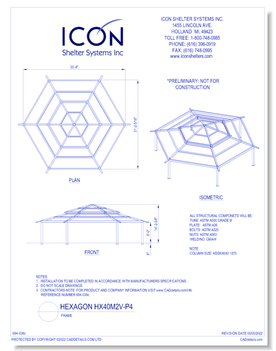 Hexagon HX40M2V-P4 - Frame