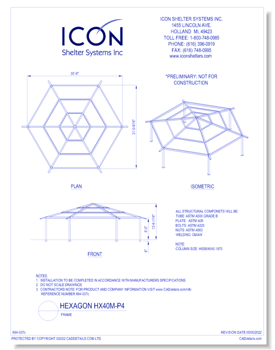 Hexagon HX40M-P4 - Frame