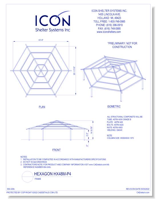 Hexagon HX48M-P4 - Frame