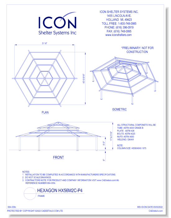 Hexagon HX56M2C-P4 - Frame