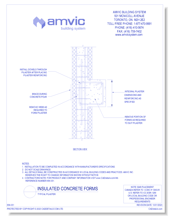 (CON-005) Typical Pilaster
