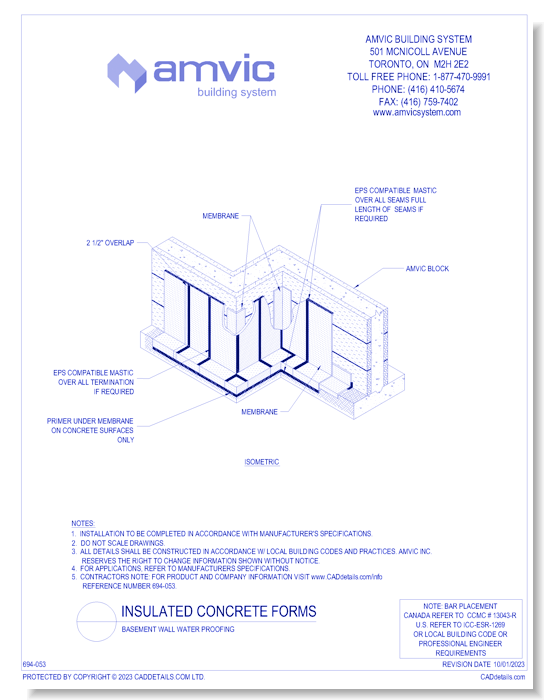 (INS-002) Basement Wall Water Proofing