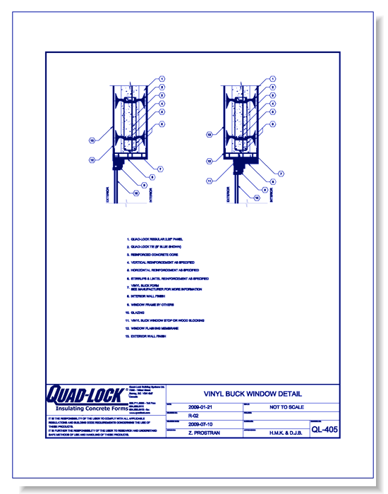 QL-405 Vinyl Buck Window Detail