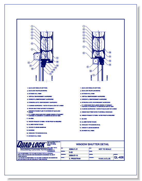 QL-406 Window Shutter Detail