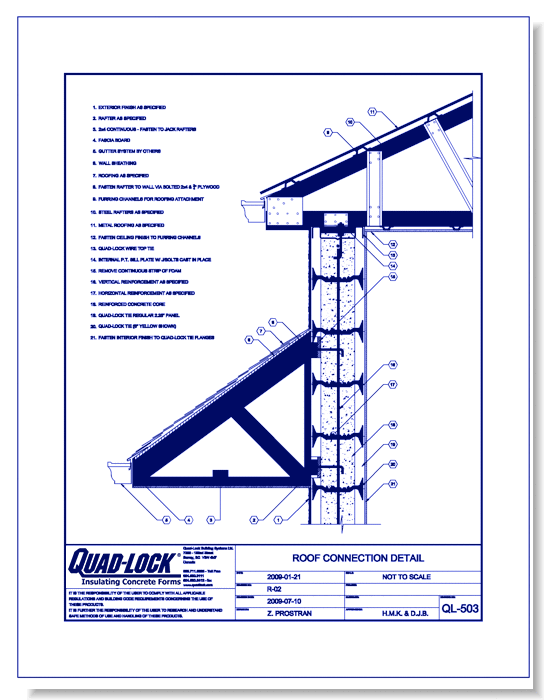 QL-503 Roof Connection Detail