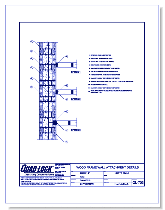 QL-703 Wood Frame Wall Attachment