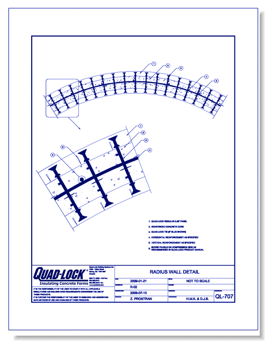 QL-707 Radius Wall