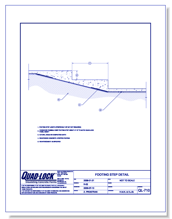 QL-710 Footing Step