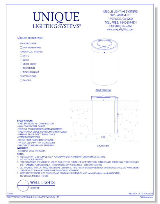 Well Light: Solstice