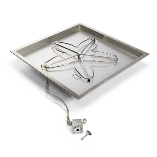 CAD Drawings Hearth Products Controls Match Lit Bowl Square Pan