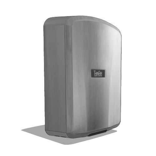 ThinAir®: Hand Dryer Brushed Stainless Steel & White ABS