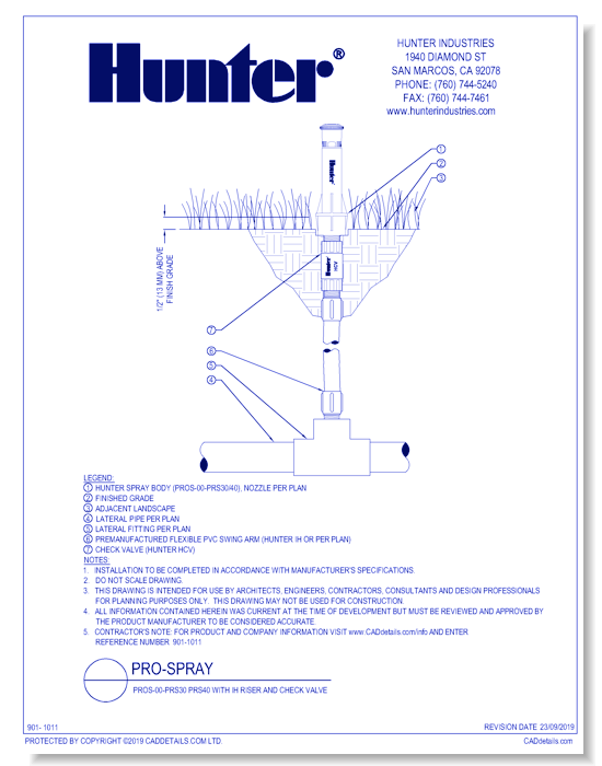 PROS-00-PRS30 PRS40 With IH Riser And Check Valve