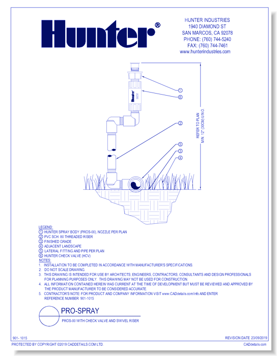 PROS-00 With Check Valve And Swivel Riser