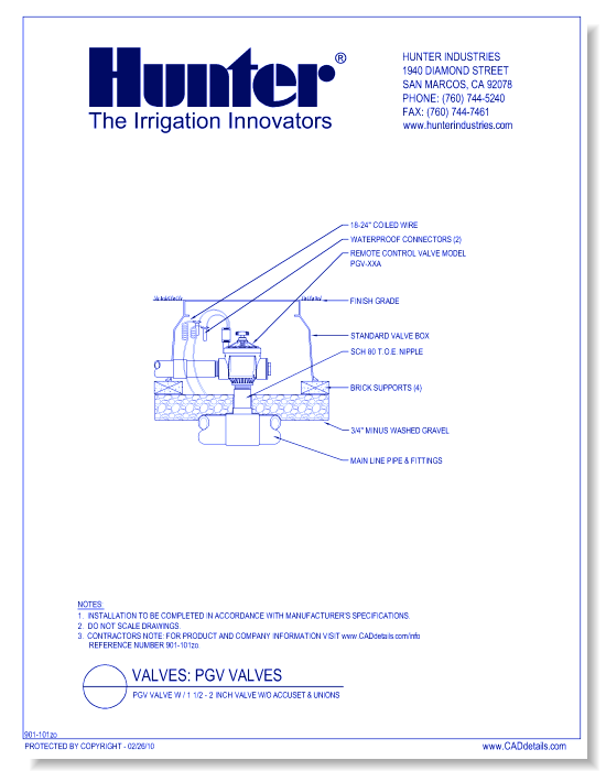 Valves - PGV-151 - 2001A - PGV Valve w / 1 1/2 - 2 Inch Angle Valve w/o Accuset & Unions