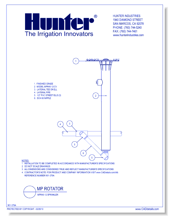 MP Rotator - MPR40-12 Sprinkler (1 of 4)