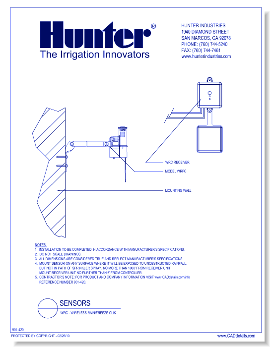 Sensors - WRFC- Wireless Rain/Freeze-Clik