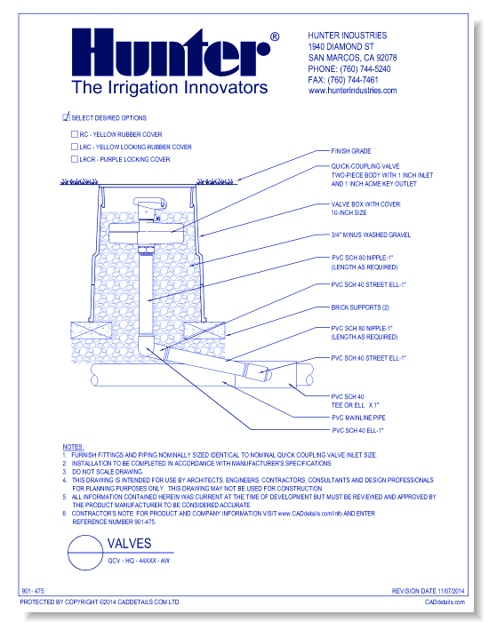 Valves - QCV - HQ-44XXX-AW