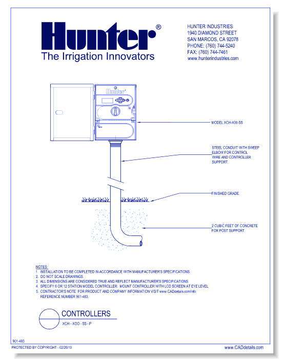 Controllers - XCH-X00-SS-P XC Hybrid Stainless Steel Irrigation Controller