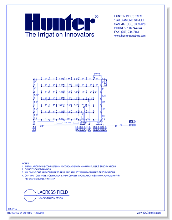 Lacross Field - I-20 Seven Row Design
