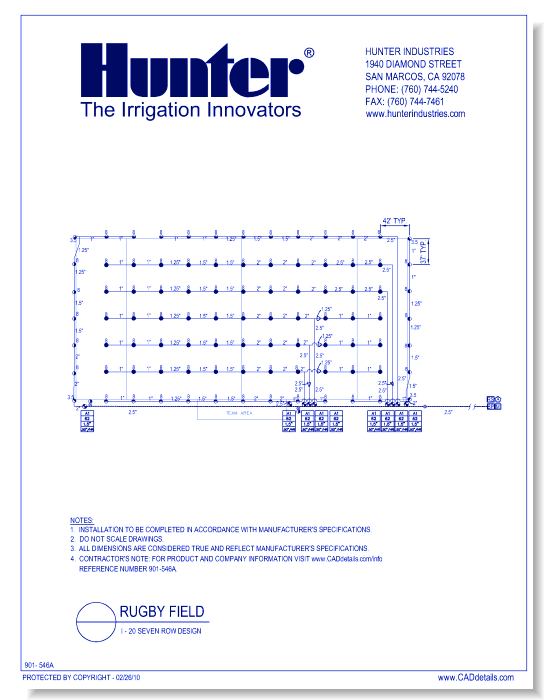 Rugby Field - I-20 Seven Row Design (1 of 2)