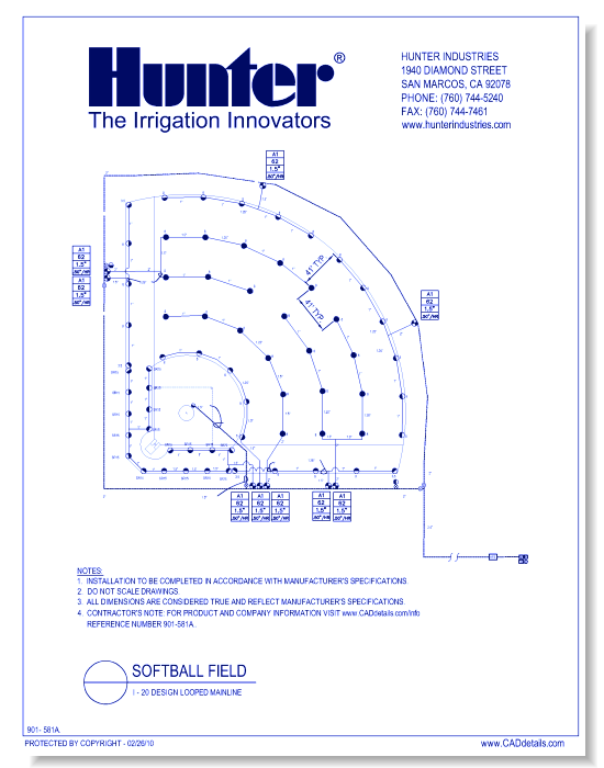 Softball Field - I-20 Design Looped Mainland 1 of 2)