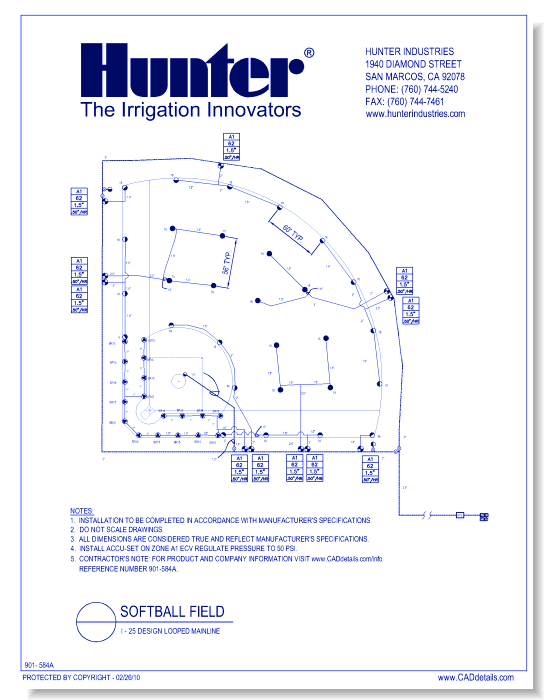 Softball Field - I-25 Design Looped Mainland (1 of 2)