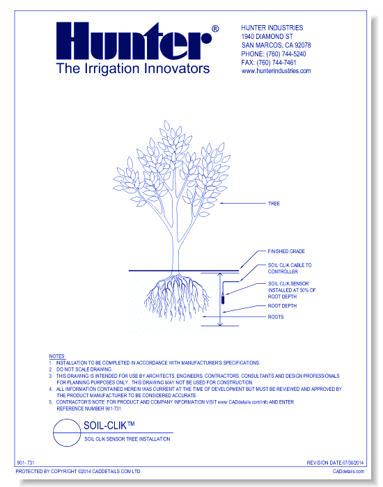 SOIL CLIK SENSOR TREE INSTALLATION