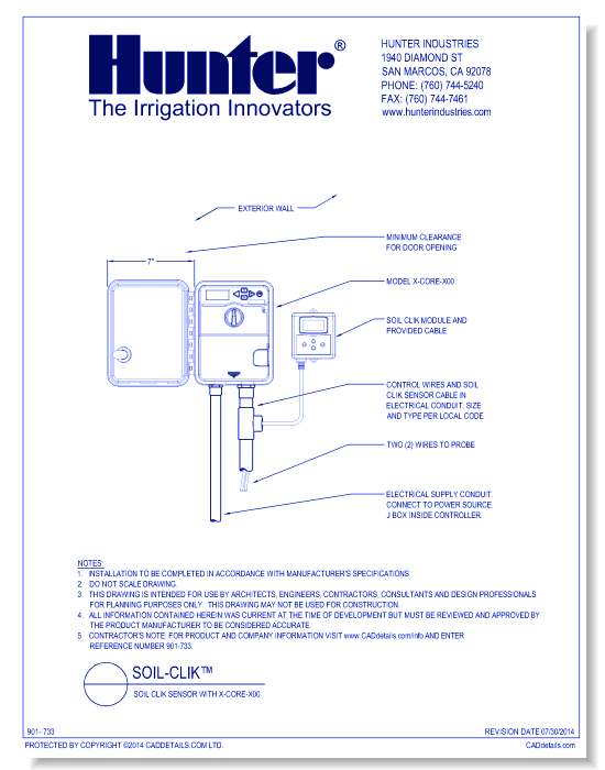 SOIL CLIK SENSOR WITH X-CORE-X00