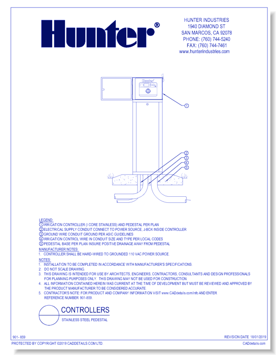 Controllers - Stainless Steel Pedestal