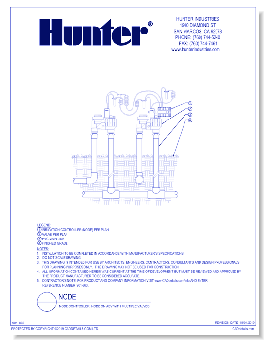 Node Controller: NODE on ASV with Multiple Valves