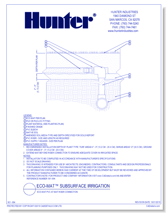 ECO-MAT PVC Riser Connection