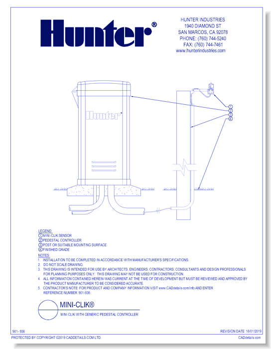 Sensors - Mini Clik with Generic Pedestal Controller