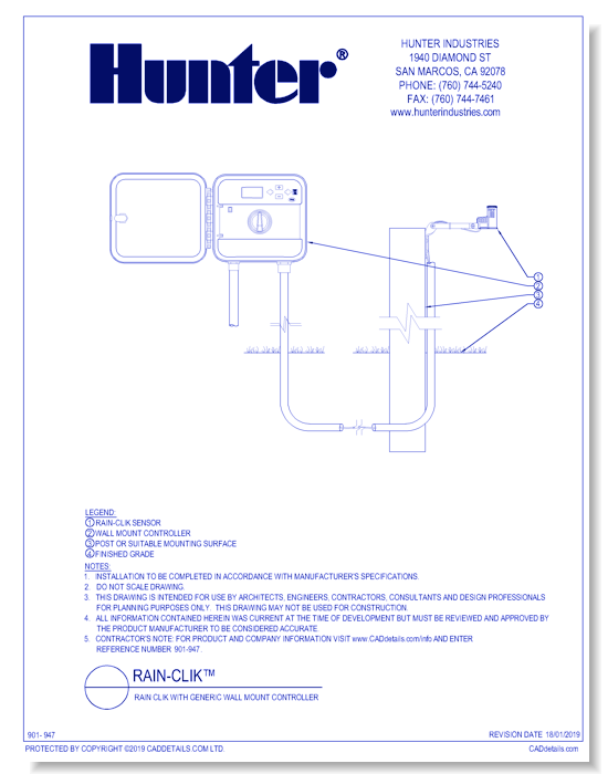 Rain Clik with Generic Wall Mount Controller