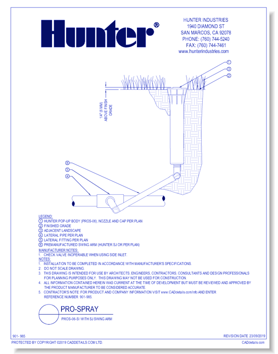 PROS-06-SI With SJ Swing Arm