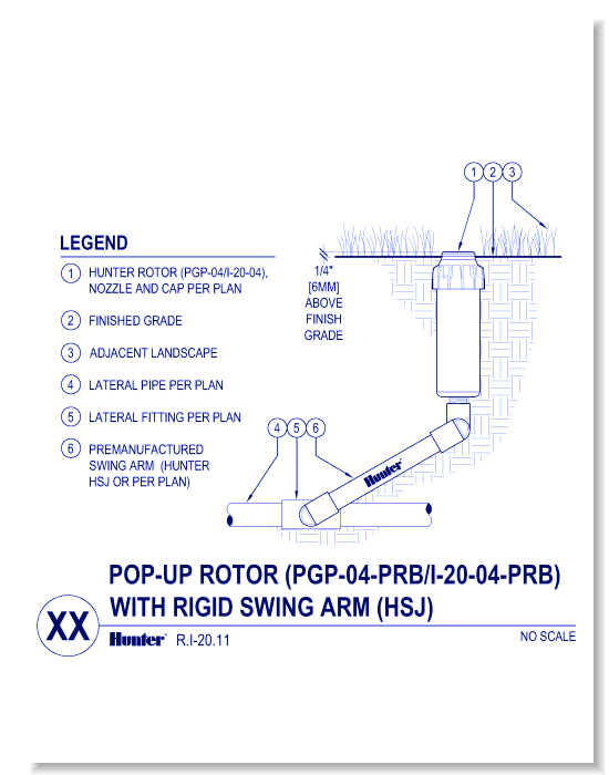 Rotors: I-20-04 PRB PGP-04- with HSJ Swing Arm