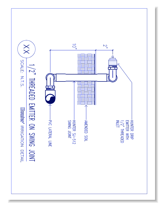Drip Emitters - Emitter on Swing Joint
