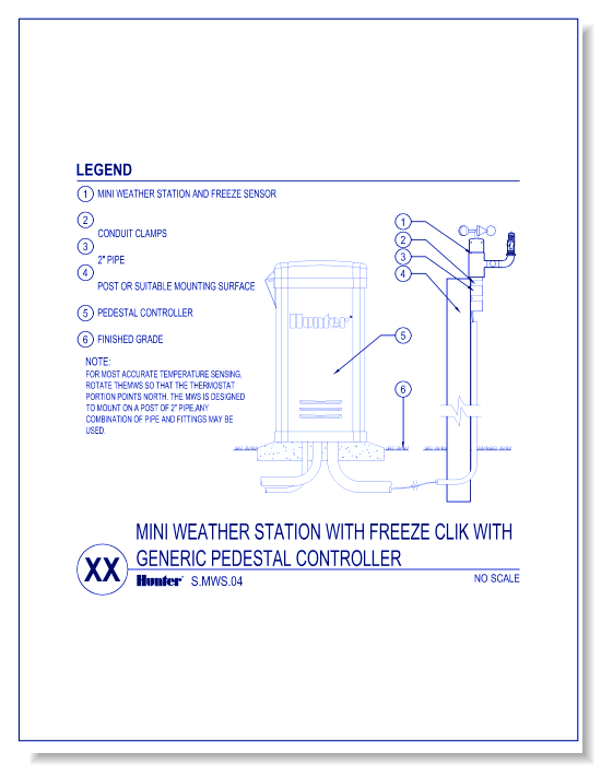 Sensors - Mini Weather Station with Freeze Clik with Generic Pedestal Controller