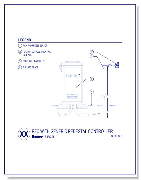 Rain Freeze Clik with Generice Pedestal Controller