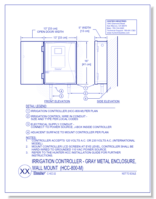 Controllers - HCC Metal Wall Mount