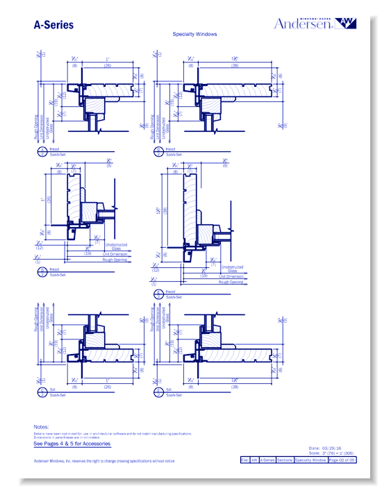 A-Series: Aluminum Clad - Specialty Window - Section