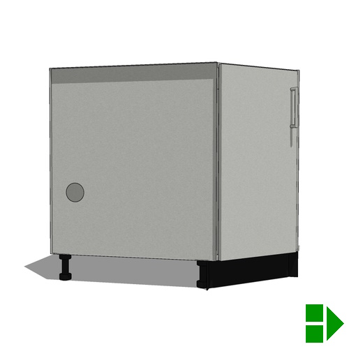 DCB39: Diagonal Corner Base Cabinet - for 27 Inch D, 39 Inch x 39 Inch 1 Door