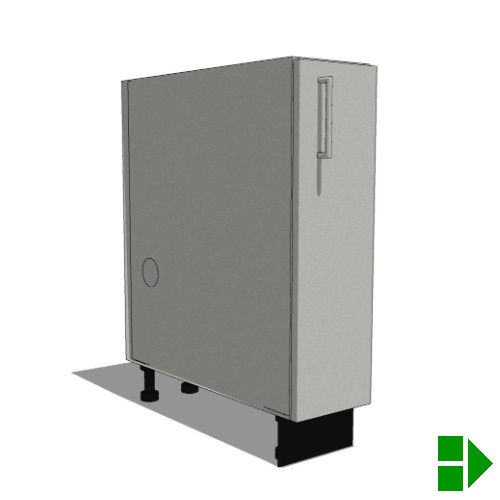OBFxx01: Open Base Storage Cabinet, 1 Door