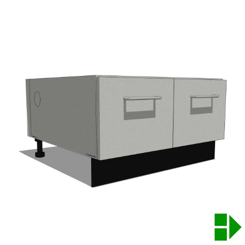 OBMBHxxxx: Base Storage Cabinet, 2 Doors