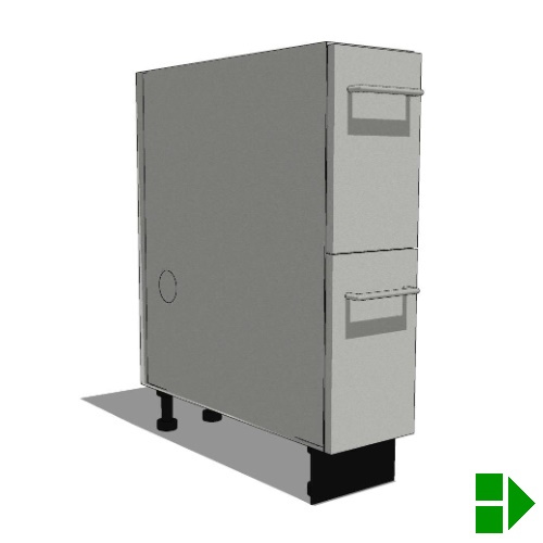 OBMxx20: Base Storage Cabinet, 2 Drawers