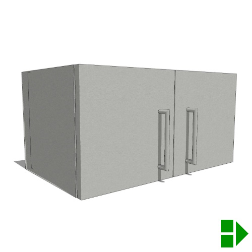 WSxxzz 2D: Wall Cabinet, 2 Doors