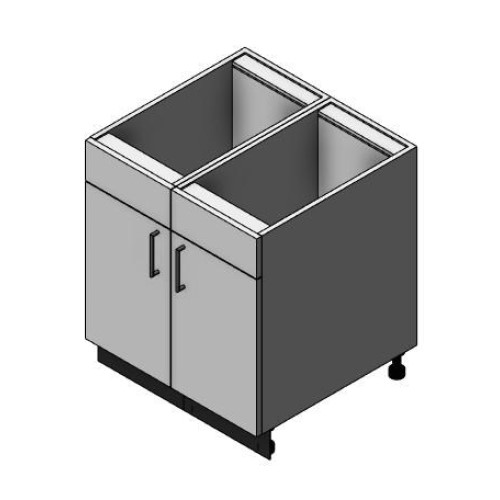 CAD Drawings BIM Models Danver Galley Sink Base Cabinets