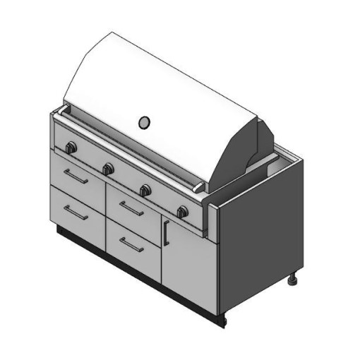 CAD Drawings BIM Models Danver Grill Base Cabinets